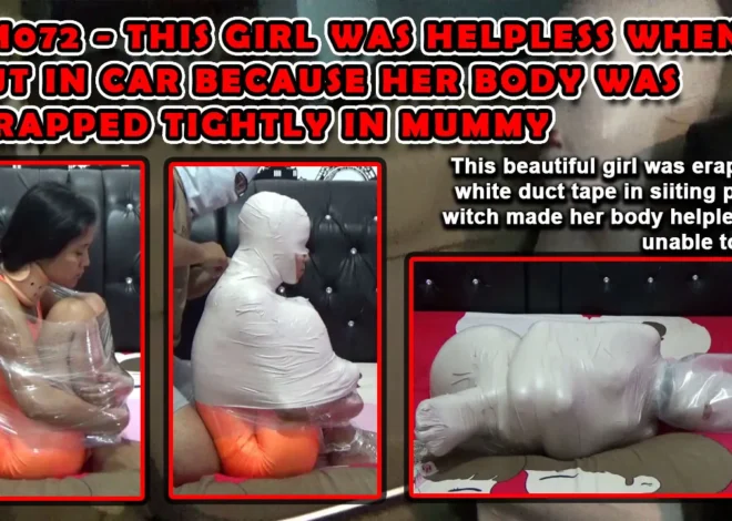 RM072-This Girl Was Helpless When Put In Car Because Her Body Was Wrapped Tightly In Mummy